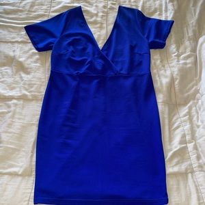 Low Cut Backless Mini Dress